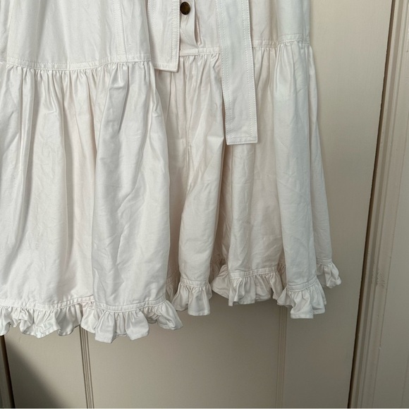 Calvin Klein White Dress Drop Waist Sz 12 - Picture 6 of 11